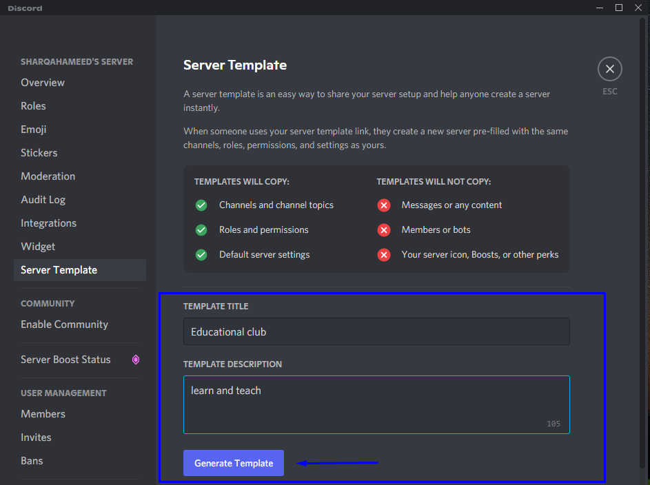 How to use Templates for Discord (2023)