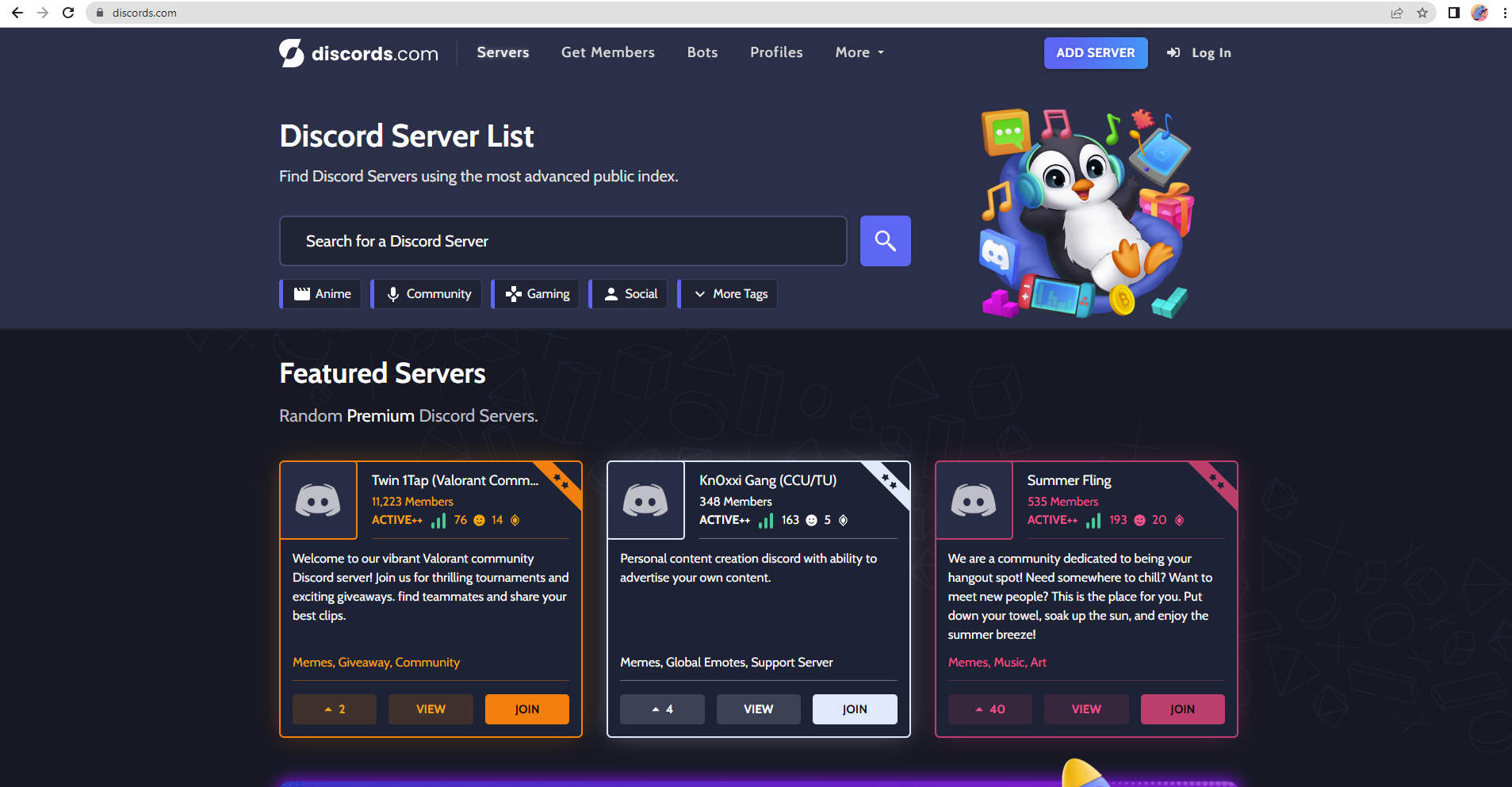 Public Discord Servers tagged with Roblox - Page 24