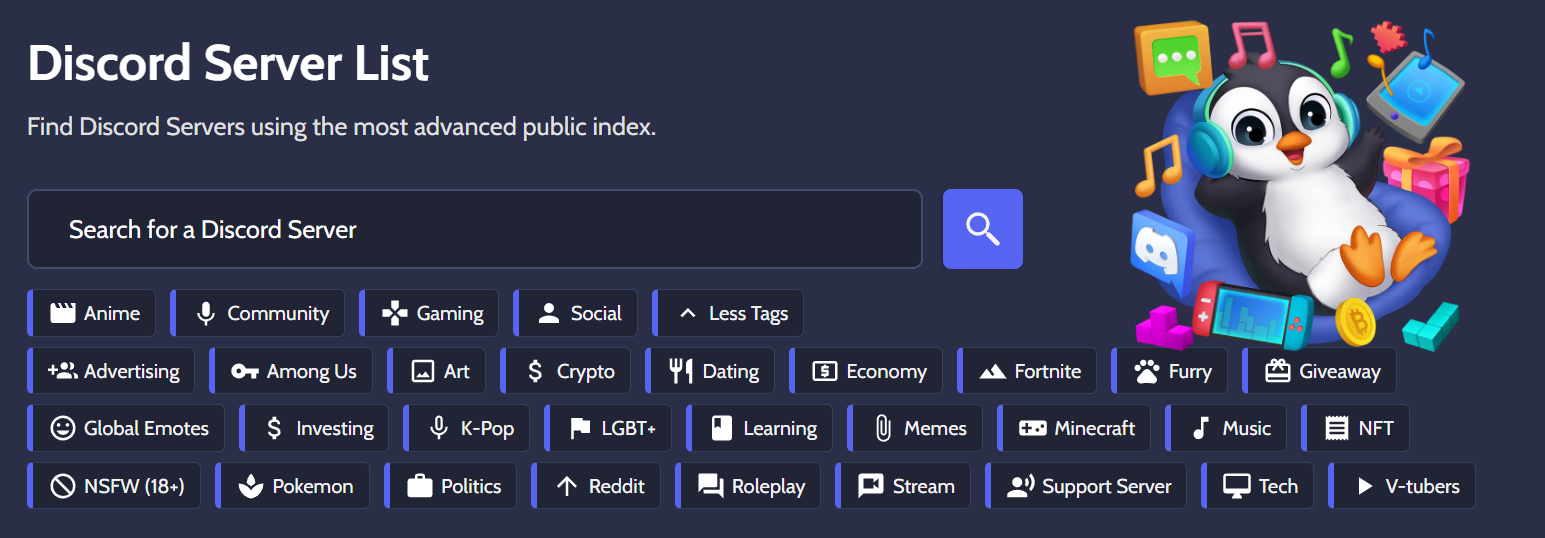 Public Discord Servers DISBOARD: Discord Server List